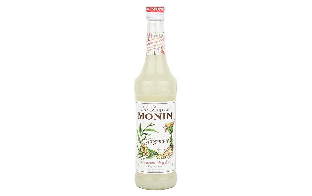 Monin Gingembre, Ginger Syrup   Glass Bottle  700 millilitre